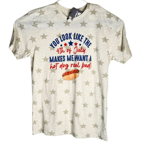 Code Five Womens You Look Like The 4th Of July Makes Me Want A Hot Dog Large NWT - Picture 1 of 10